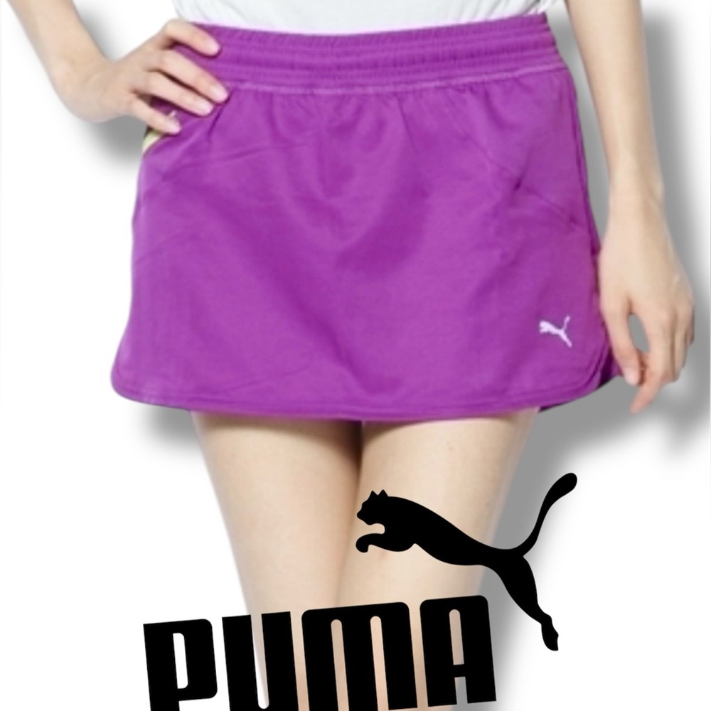 PUMA POUNCE SKORT QUICK DRY  ZIP POCKET Womens SIZE Large